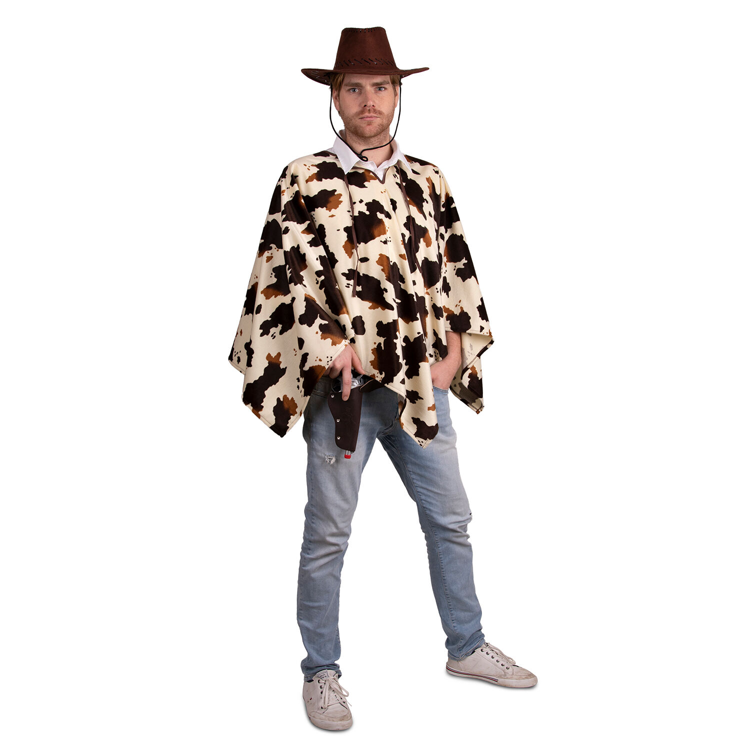 NEU Kostm Cowboy-Poncho in Kuh-Optik, Einheitsgre Bild 2