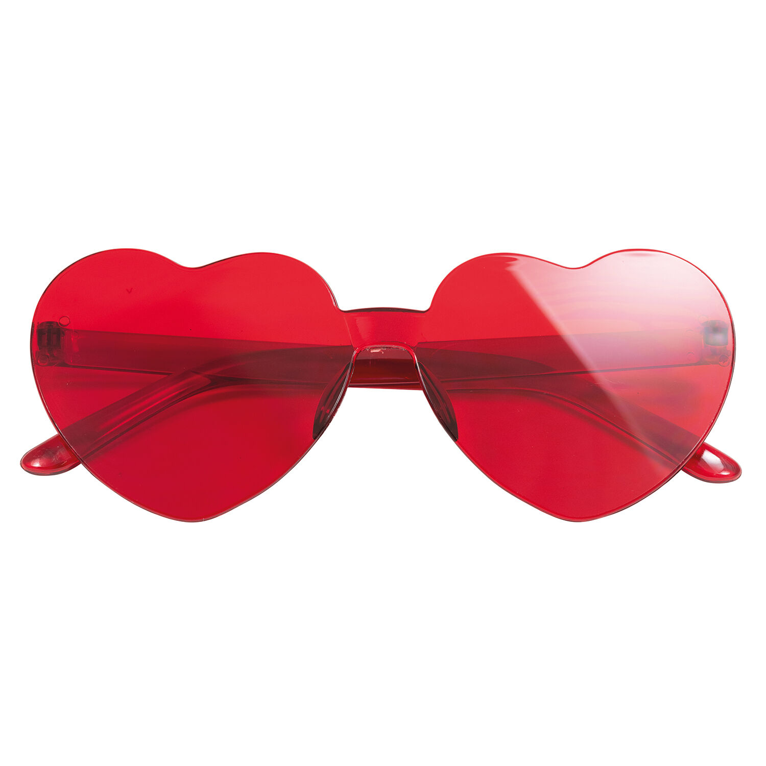 NEU Brille Herz, rahmenlos, rot, Herzbrille