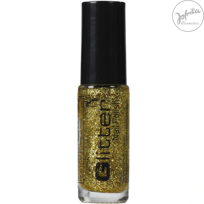 SALE Nagellack Glitter-Gold, 5 ml Flasche