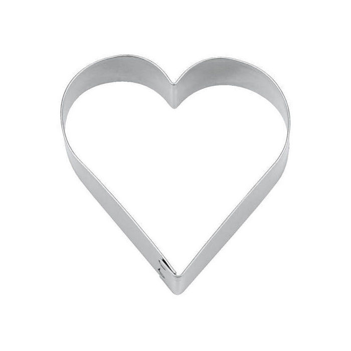 Ausstechform Herz, Weißblech, ca. 10 cm