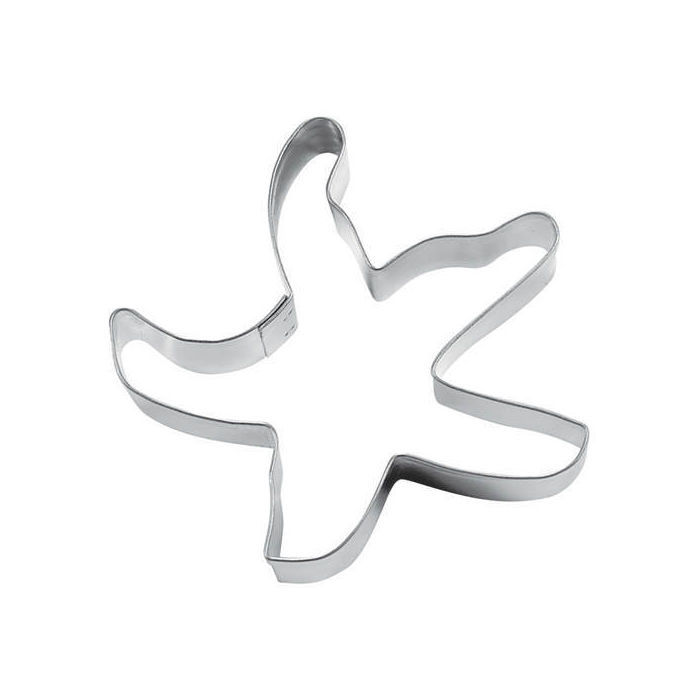 SALE Ausstechform Seestern, Edelstahl, ca. 8 cm