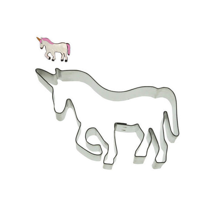 SALE Ausstechform Einhorn, Edelstahl, ca. 9 cm