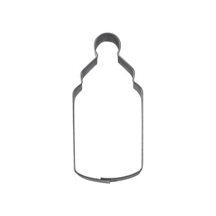 SALE Ausstechform Babyflasche, Weißblech, 6,5 cm