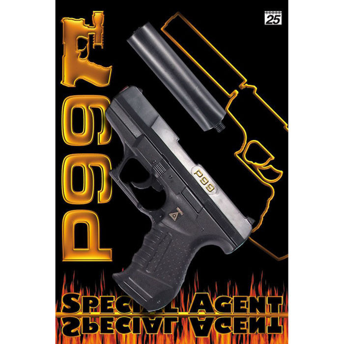 Pistole Special Agent P99 mit Schalldmpfer