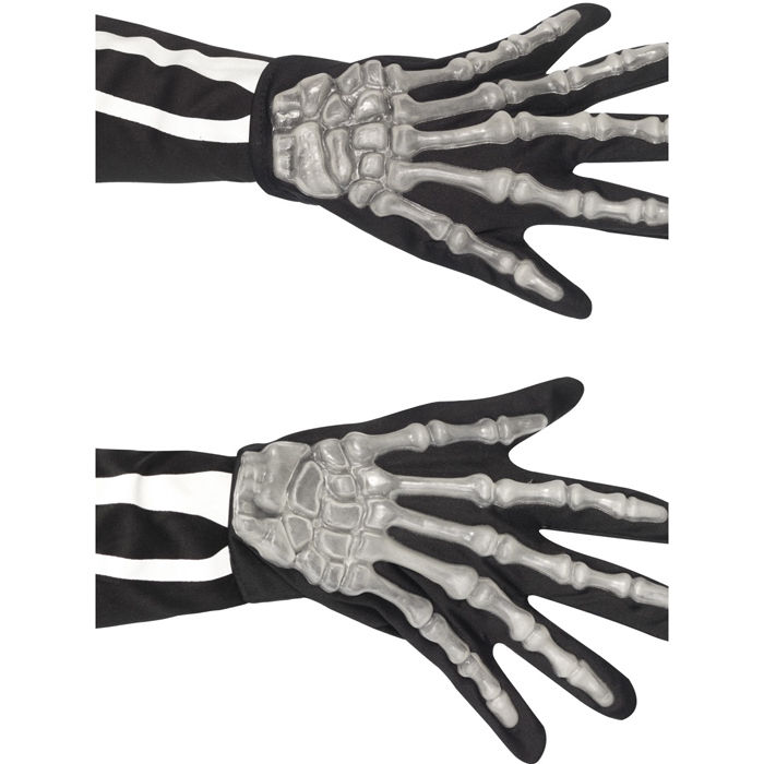 Skelett-Handschuhe 3D, Nachtleuchtend