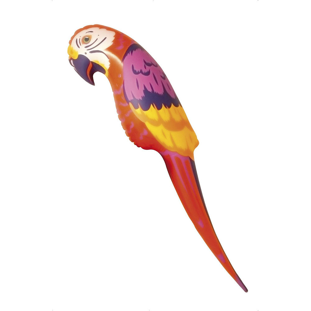 Papagei, aufblasbar, ca. 115cm, rot