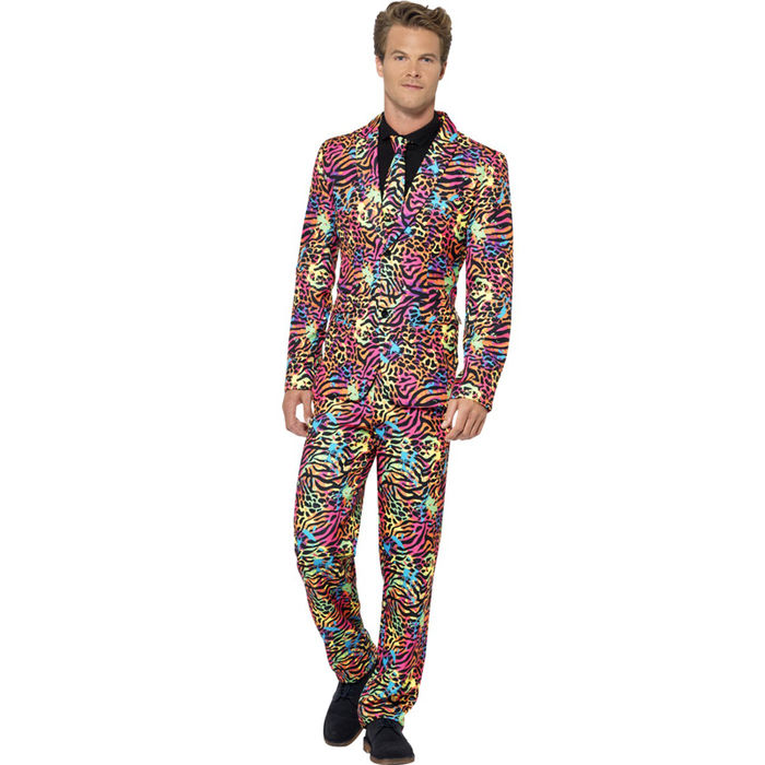 Anzug 80's Neon Suit, 3-teilig, Größe M
