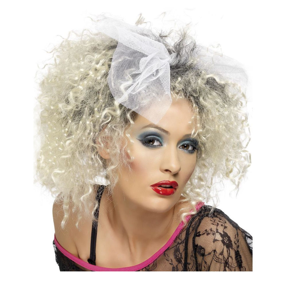 Perücke Damen 80er Wild Pop-Queen, blond - mit Haarnetz Bild 2