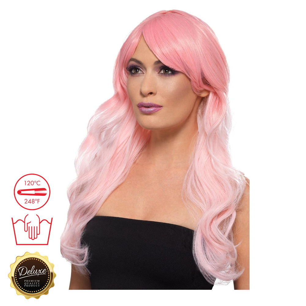 Percke Damen Langhaar Clamour Deluxe mit Farbverlauf, STYLEBAR, Rosa-Tne Bild 2