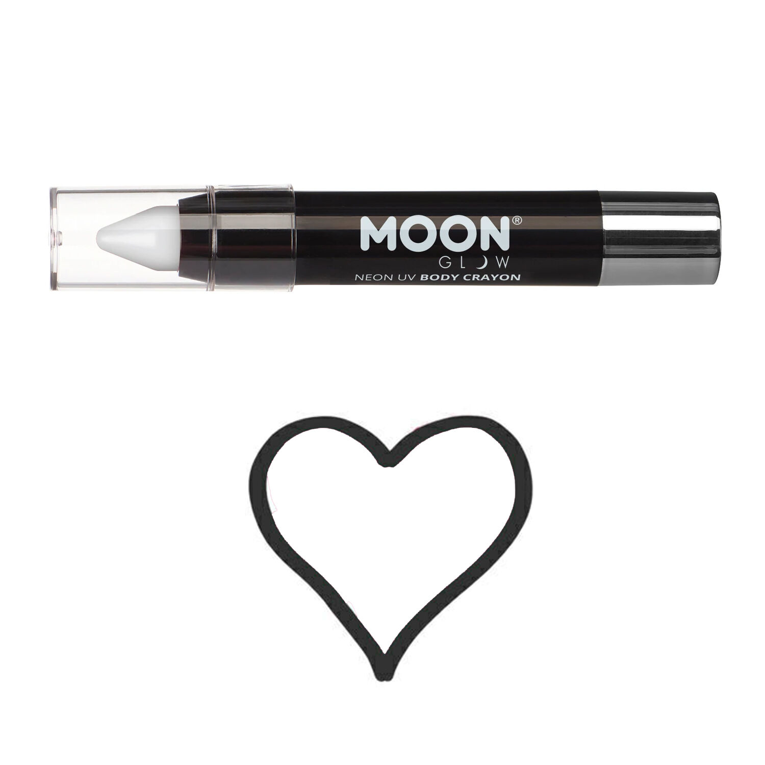 Moon Creations Neon UV-Schminkstift, 3.5g, wei