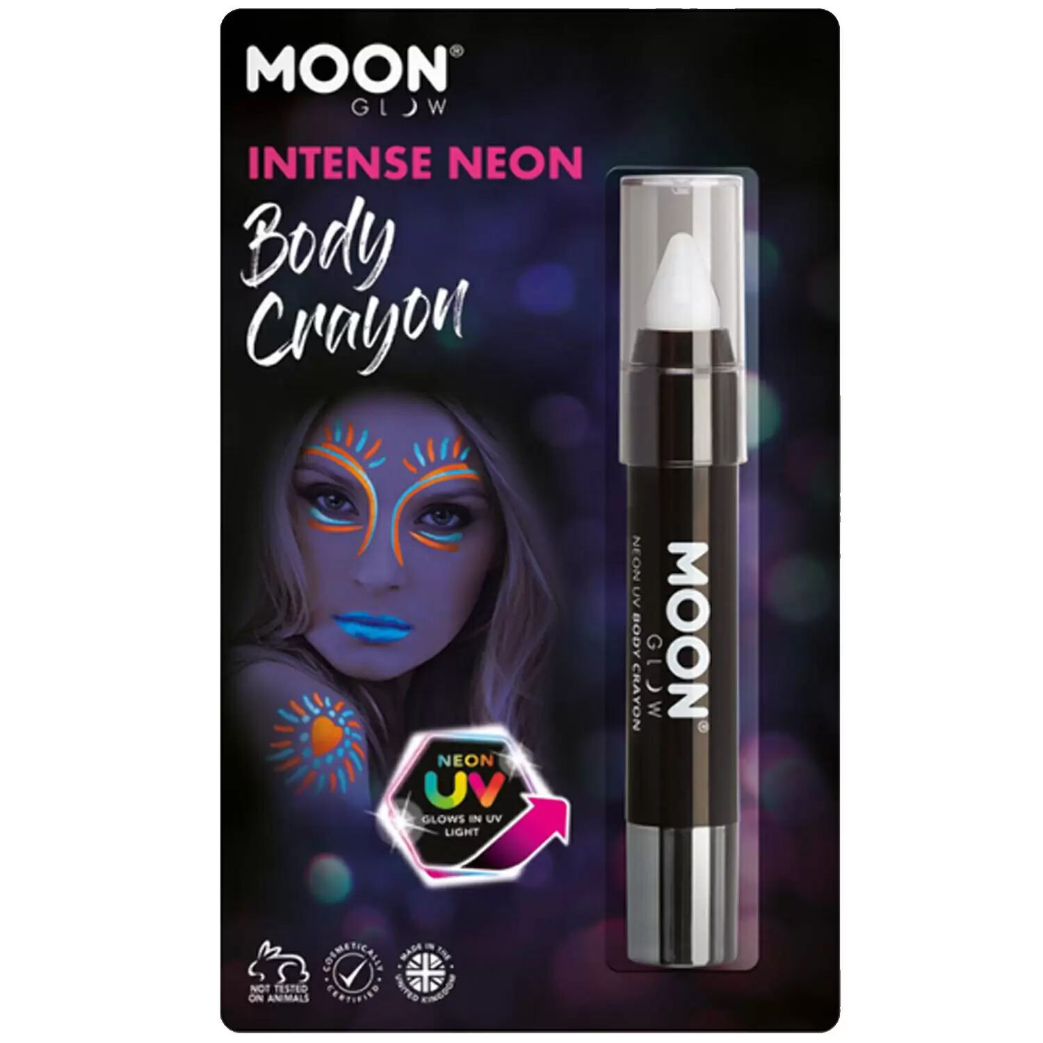 SALE Moon Creations Neon UV-Schminkstift, 3.5g, wei Bild 2