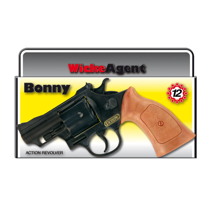 Pistole Bonny mit Schalldämpfer, 12-Schuss-Colt