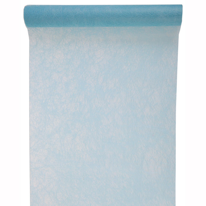 Tischlufer Faseroptik himmelblau, 30cm x 5m
