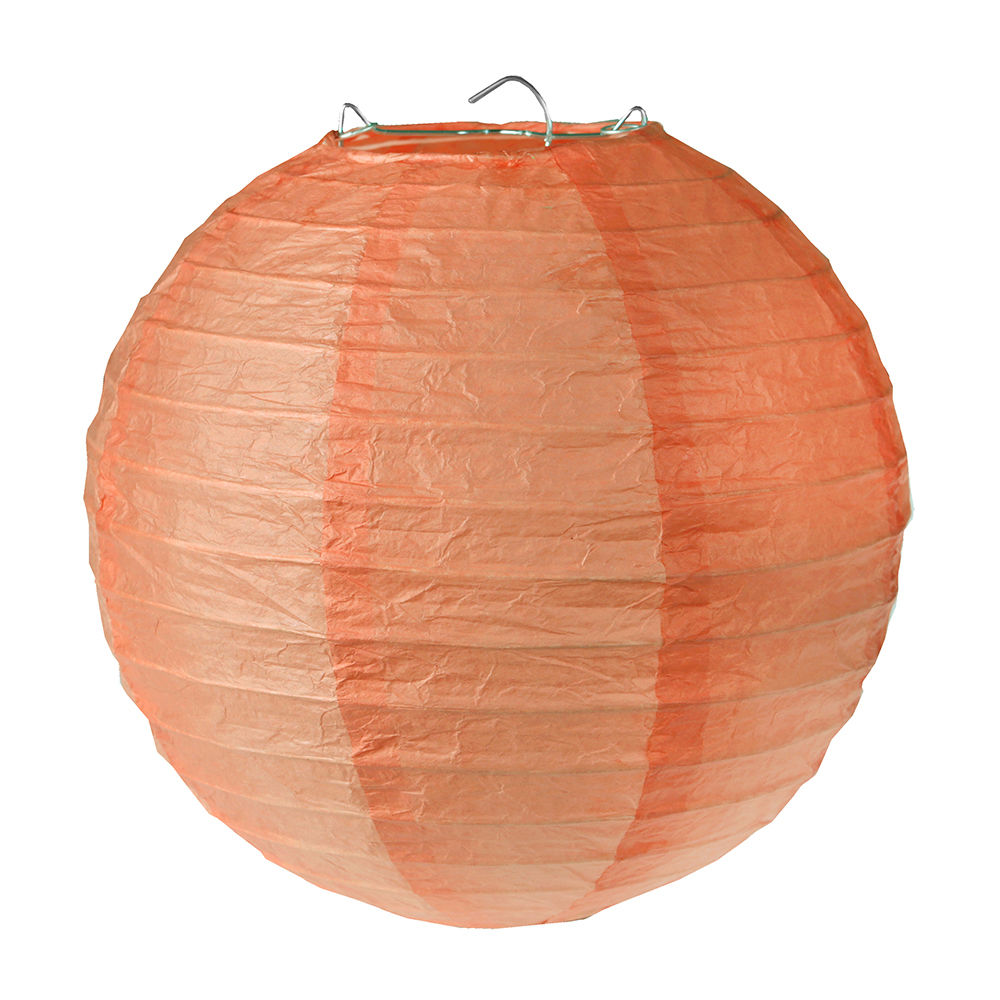 SALE Lampion L,  30 cm, koralle, 2 Stck