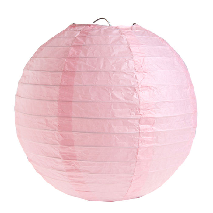 Lampion M, Ø 20 cm, pink, 2 Stück