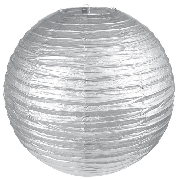 Lampion silber-metallic, Ø 50 cm, 1 Stück