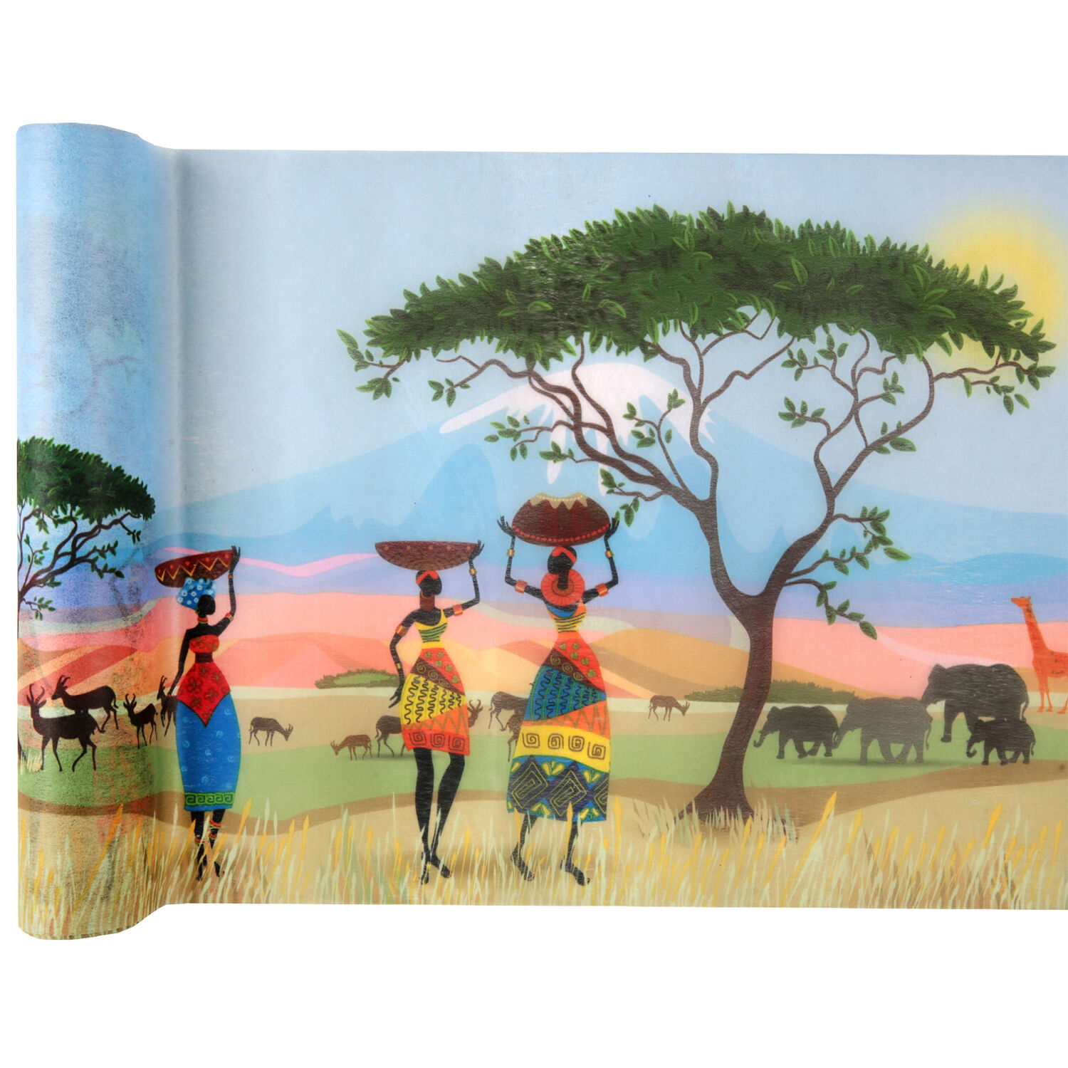 SALE Tischlufer Afrika, 30cm x 5m