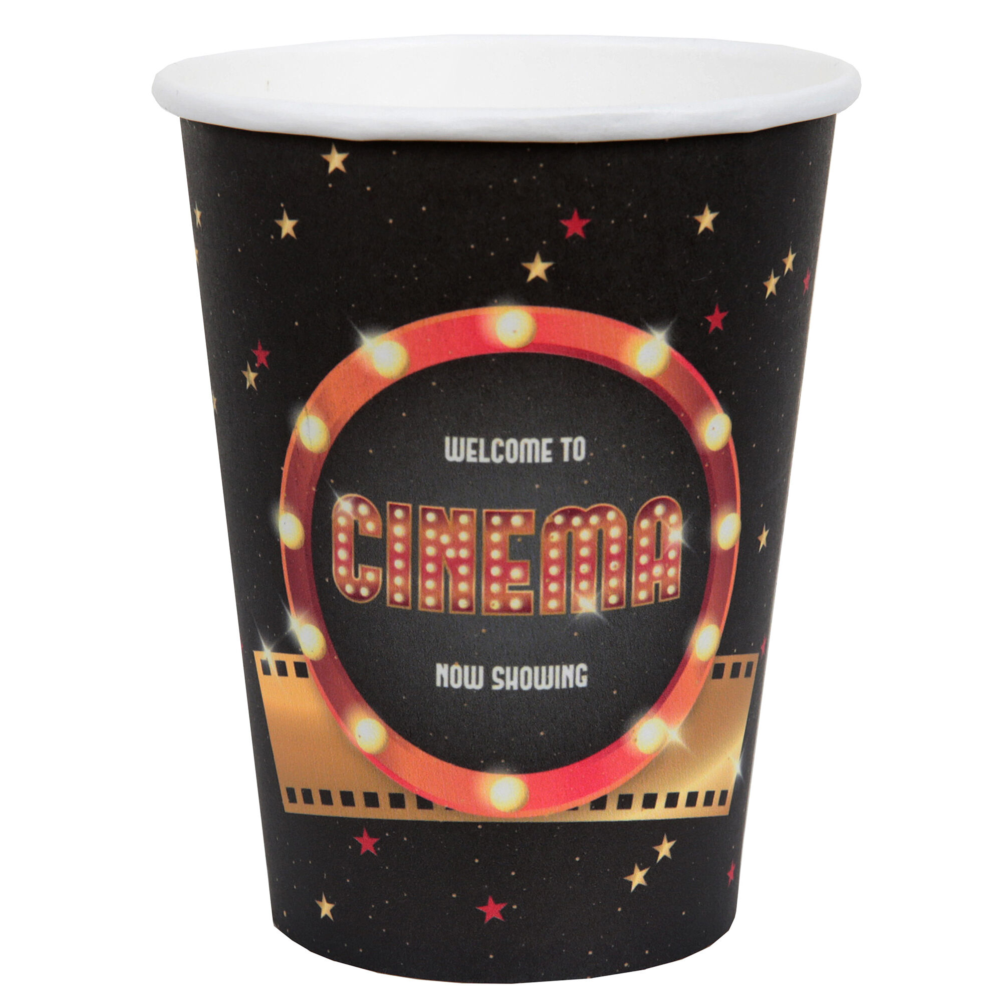 NEU Papp-Becher Hollywood Cinema, 10 Stck, ca. 266ml