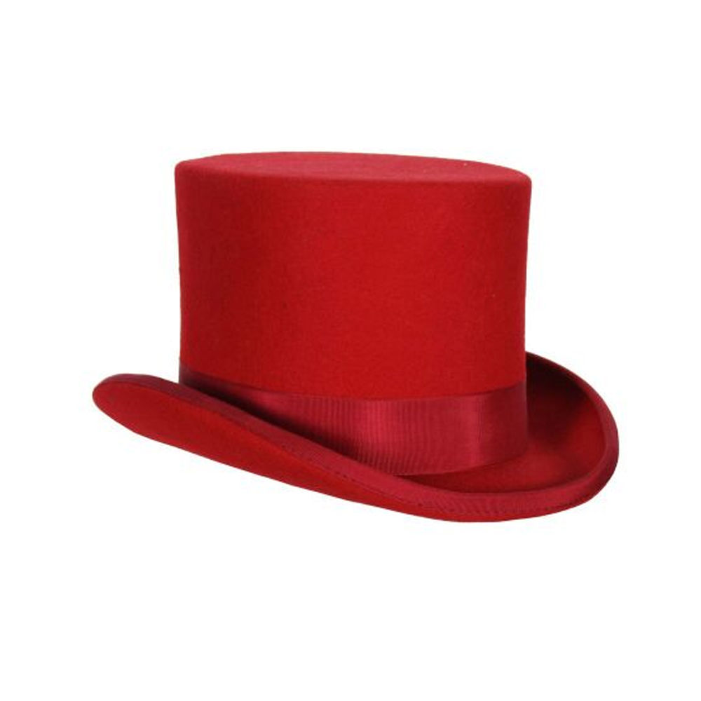 SALE Hut Zylinder Deluxe aus Wolle, rot, KW 61