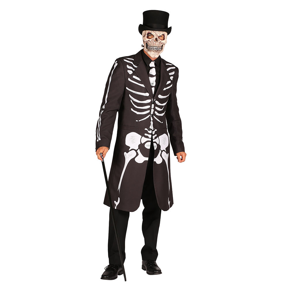 Herren-Kostüm Jacke Spectre, schwarz, gefüttert, Krawatte, Gr. S Bild 2