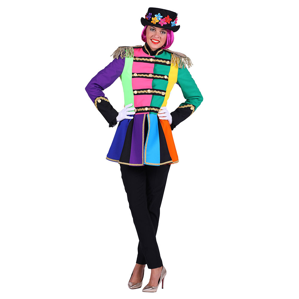SALE Damen-Kostüm Patchwork Jacke, gefüttert, Gr. L