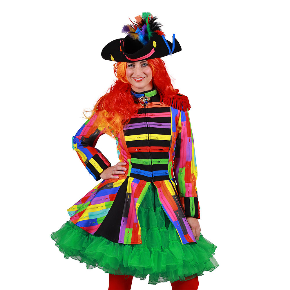 Damen-Kostüm Karnevalsjacke Zipper, Gr. S Bild 2
