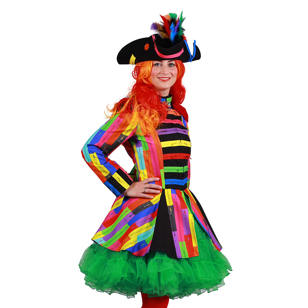 SALE Damen-Kostüm Karnevalsjacke Zipper, Gr. XS Bild 3