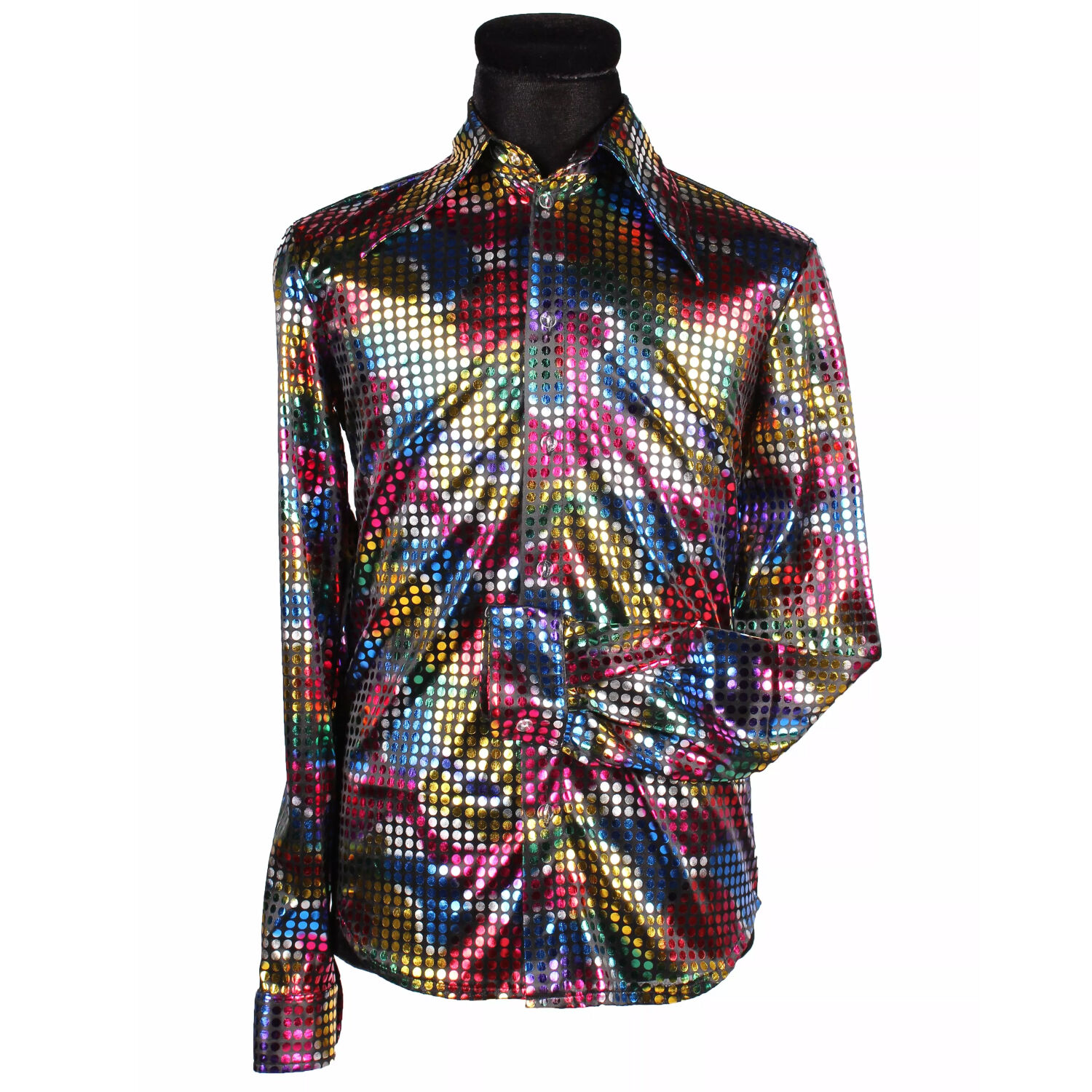 NEU Herren-Kostm Hemd Disco, bunt, Gre: S