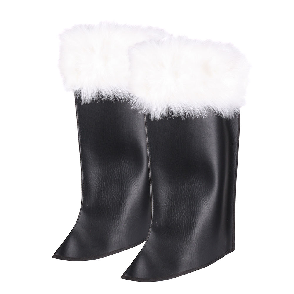 SALE Stiefelstulpen mit Fell, schwarz-wei, Einheitsgre, Nikolausstiefel