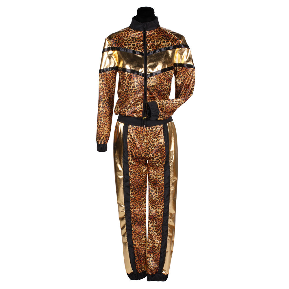 Damen-Kostüm Trainingsanzug Tigerqueen, gold-braun, Gr. M