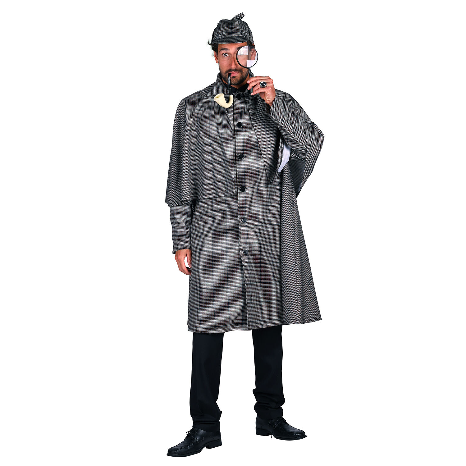NEU Herren-Kostüm Sherlock Holmes, Detektiv-Mantel, Gr. S Bild 2
