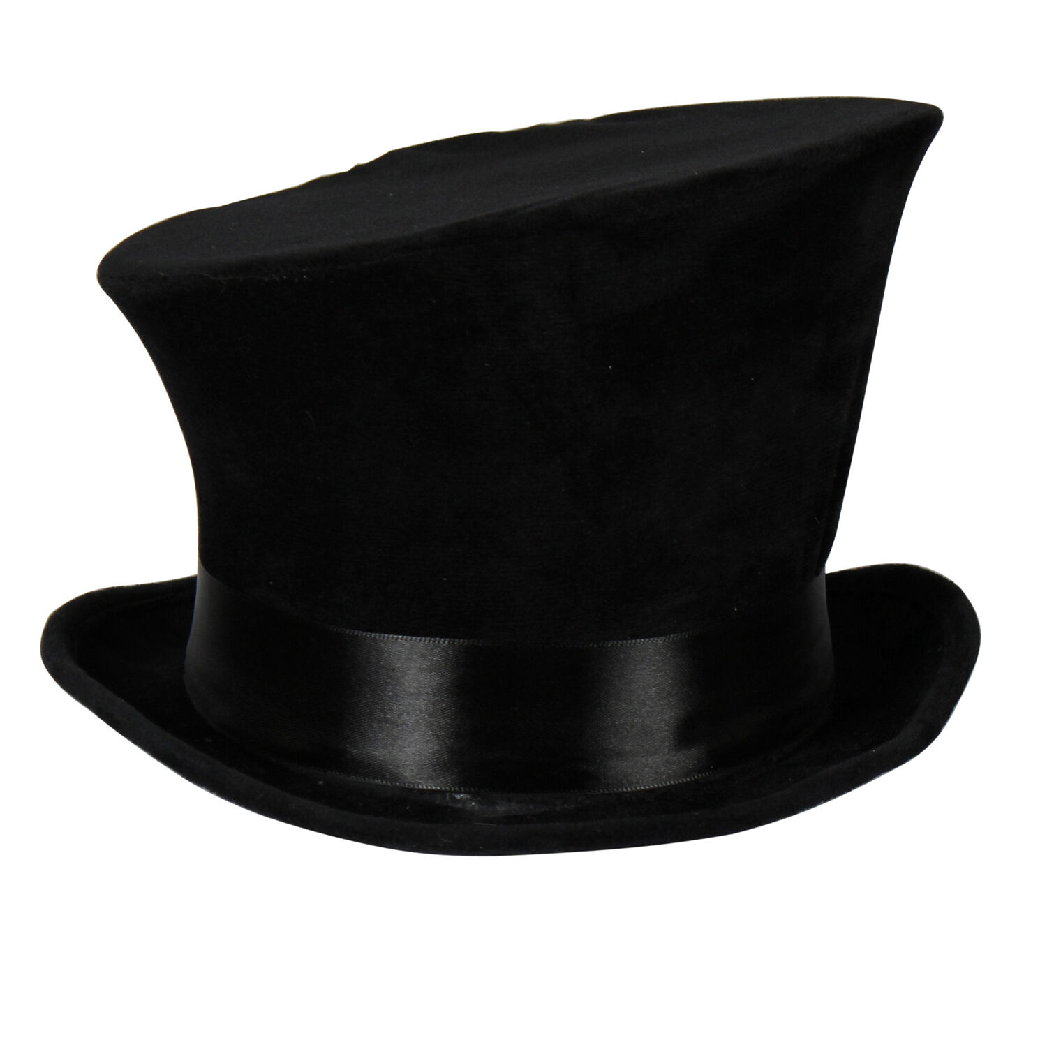 NEU Zylinder Flair Deluxe Crazy, schwarz, Samtzylinder mit schrgem Schnitt, Kopfweite 57-58cm