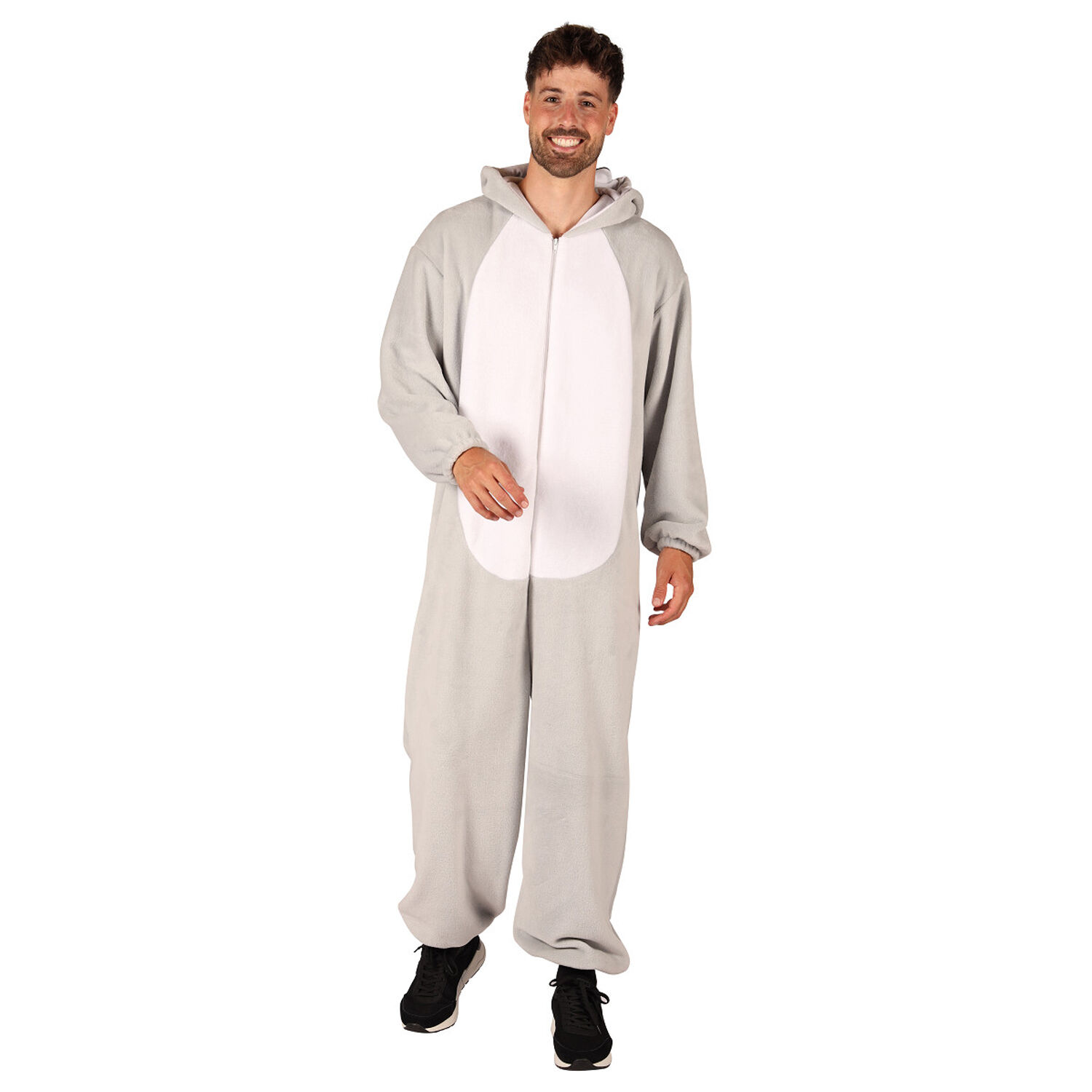 NEU Unisex-Kostm Plsch-Overall Hund, grau, Gr. XS-S Bild 2