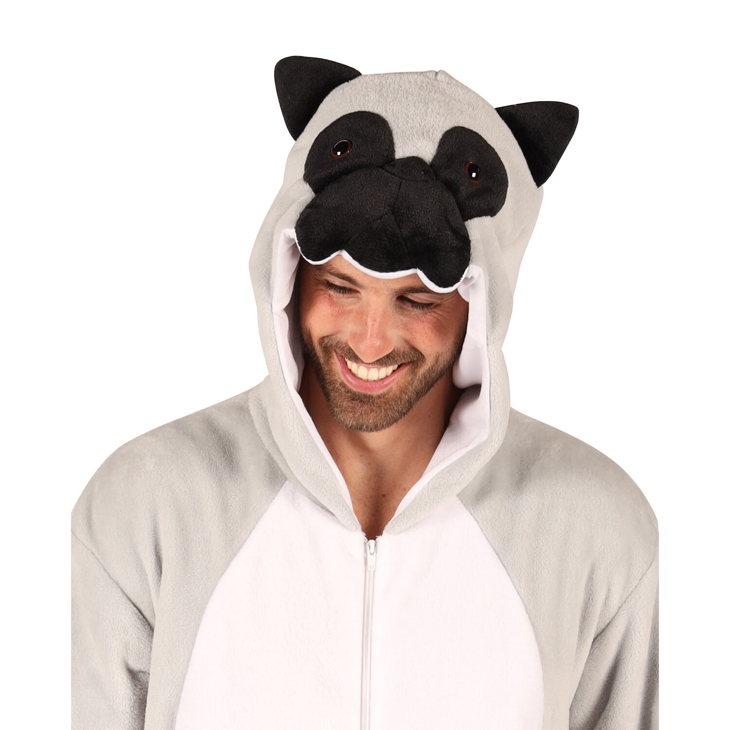 NEU Unisex-Kostm Plsch-Overall Hund, grau, Gr. XS-S Bild 3