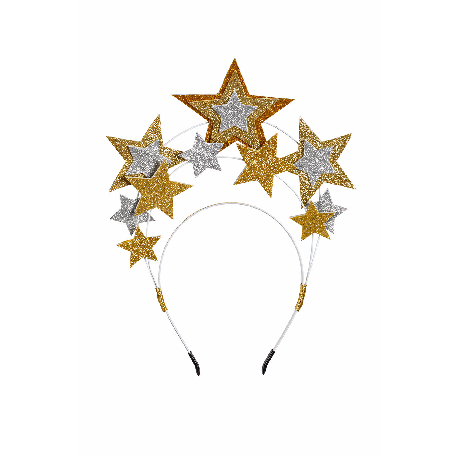 Haarreif mit Sternen, gold