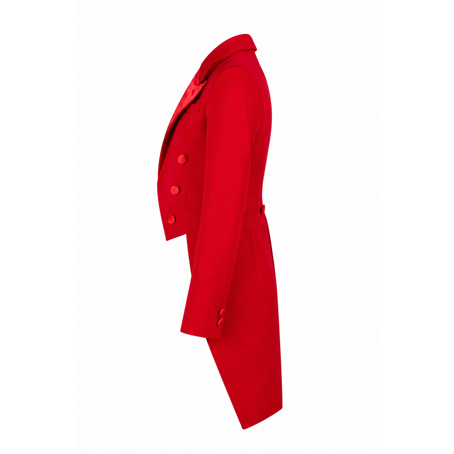 Damen-Kost�m Frack Deluxe, rot, Gr. XS Bild 2