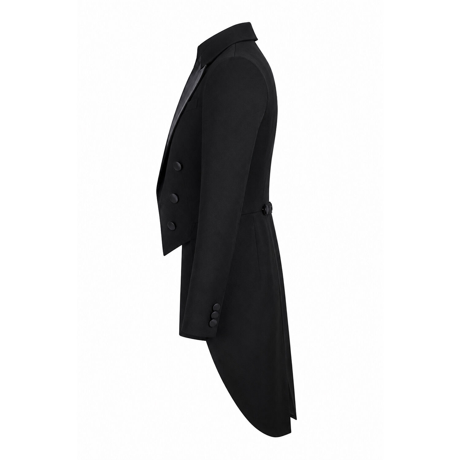 Herren-Kost�m Frack Deluxe, schwarz, Gr. S Bild 3