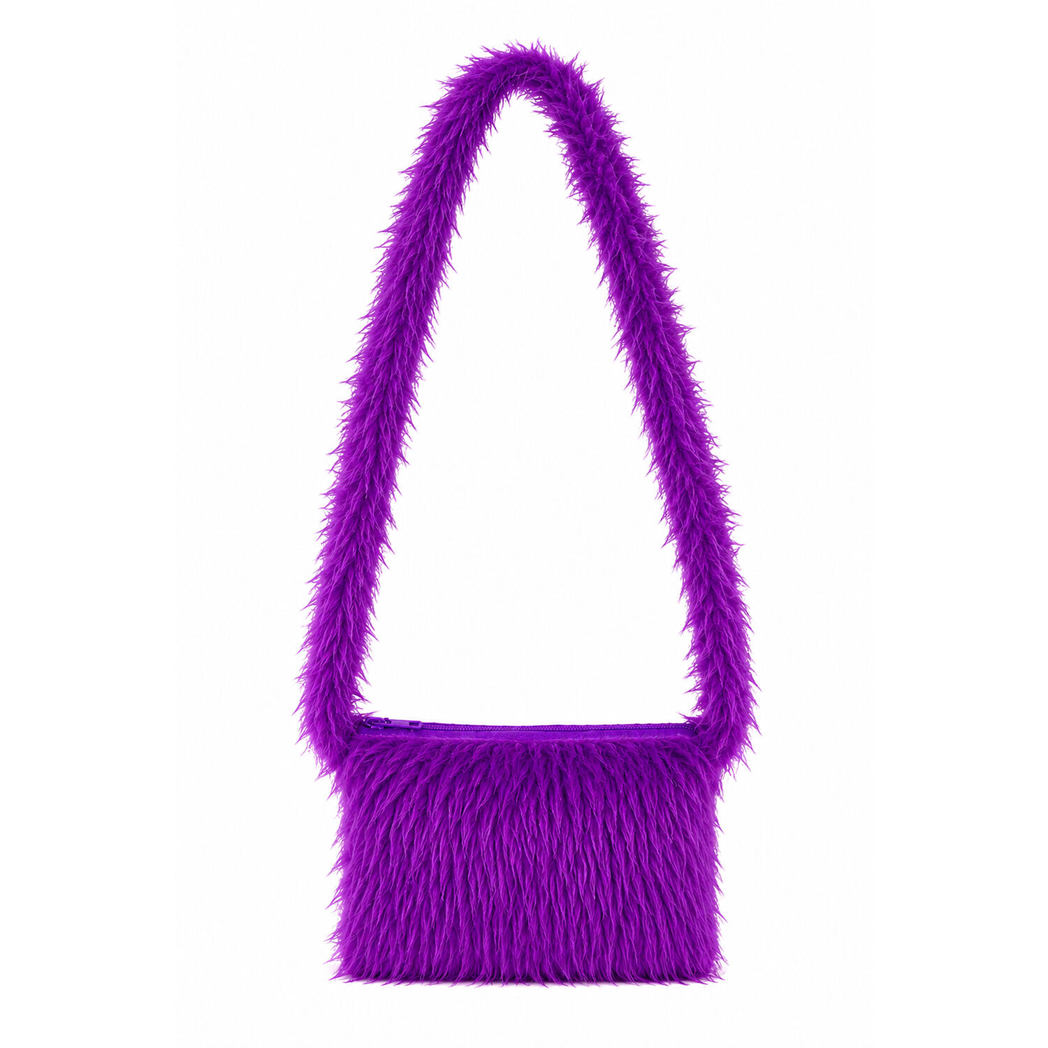 Tasche Pl�sch Deluxe, Umh�ngetasche, lila