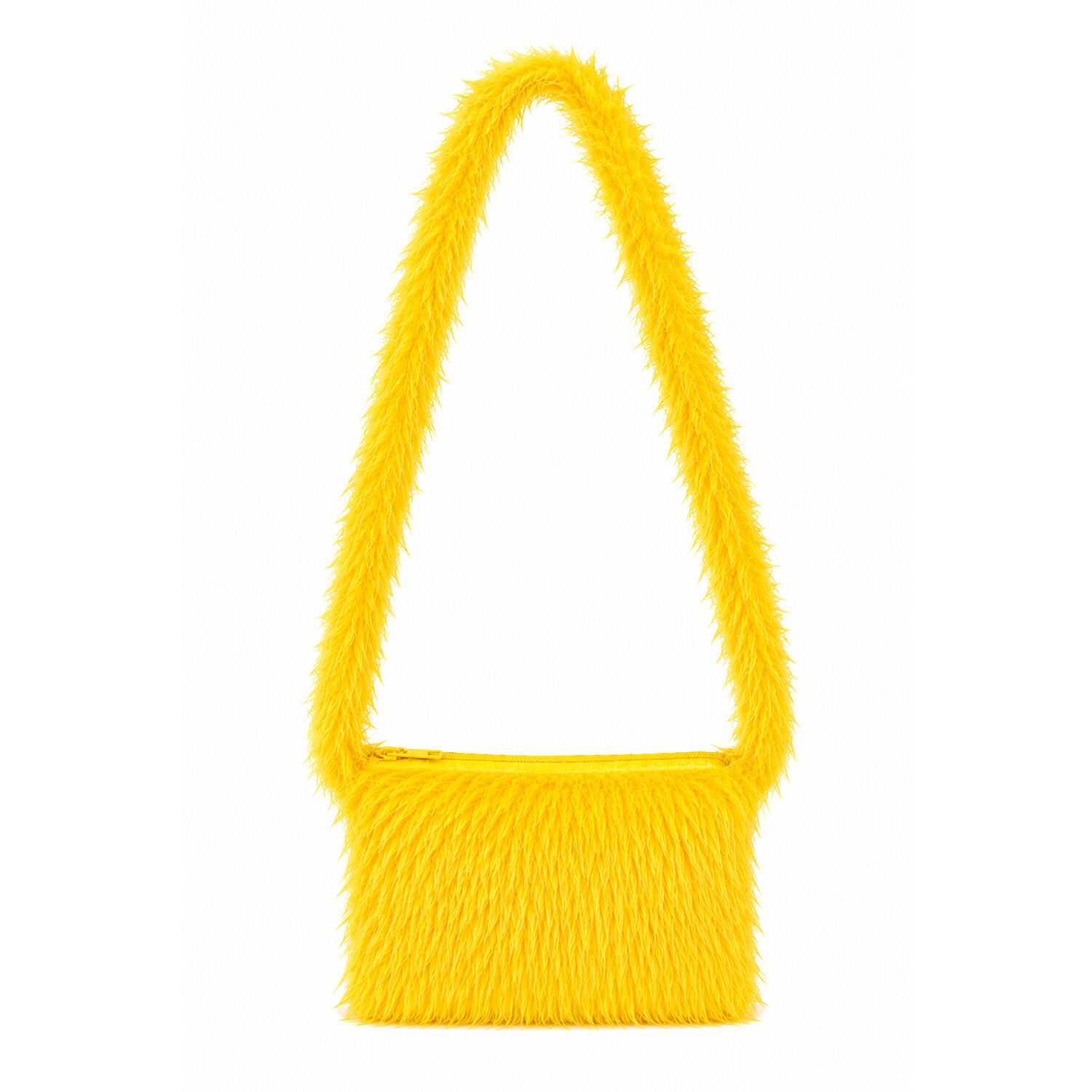 Tasche Pl�sch Deluxe, Umh�ngetasche, gelb