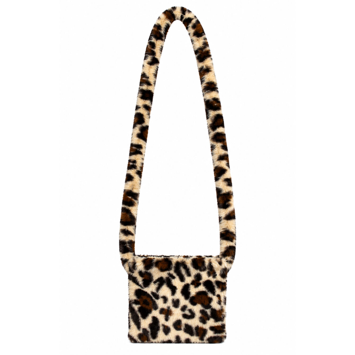 Tasche Pl�sch Deluxe, Umh�ngetasche, Natural-Leopard