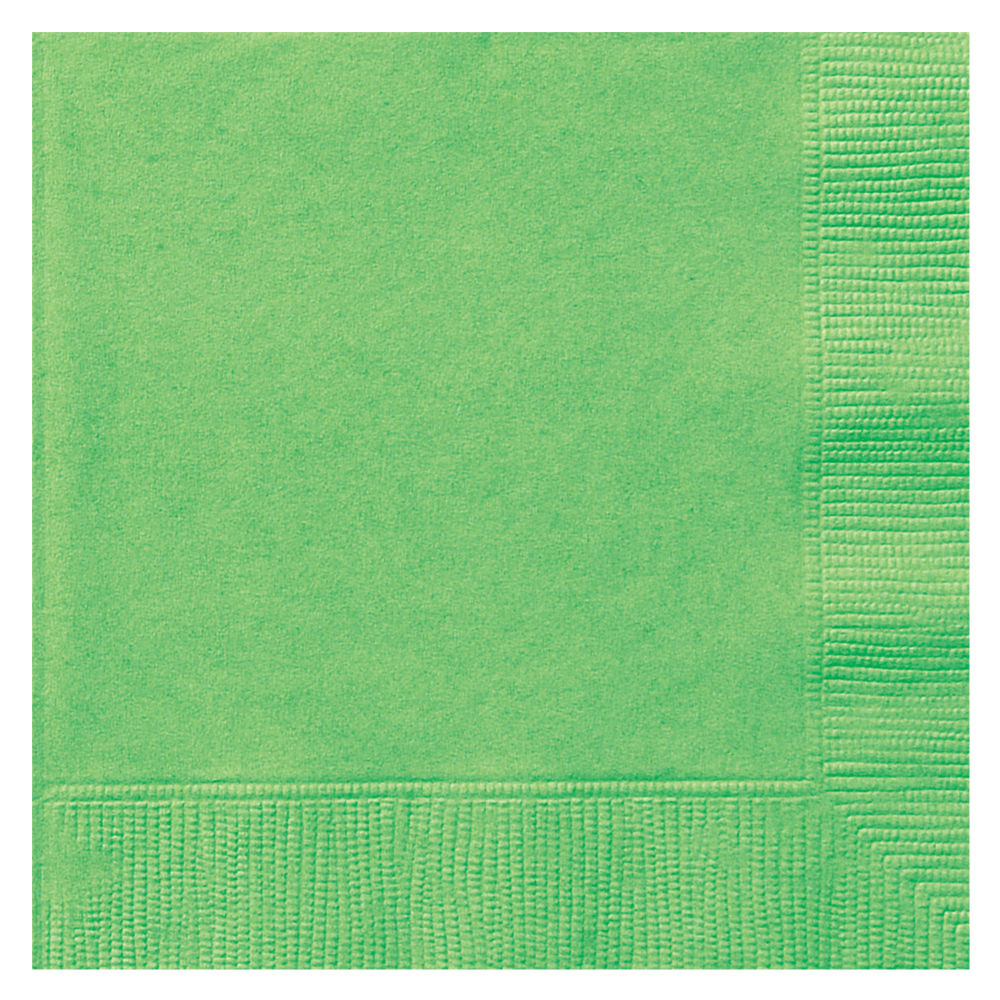 SALE Servietten, Premiumqualitt, Gre ca. 33 x 33 cm, Vorteilspack mit 50 Stck, Farbe: Limettengrn