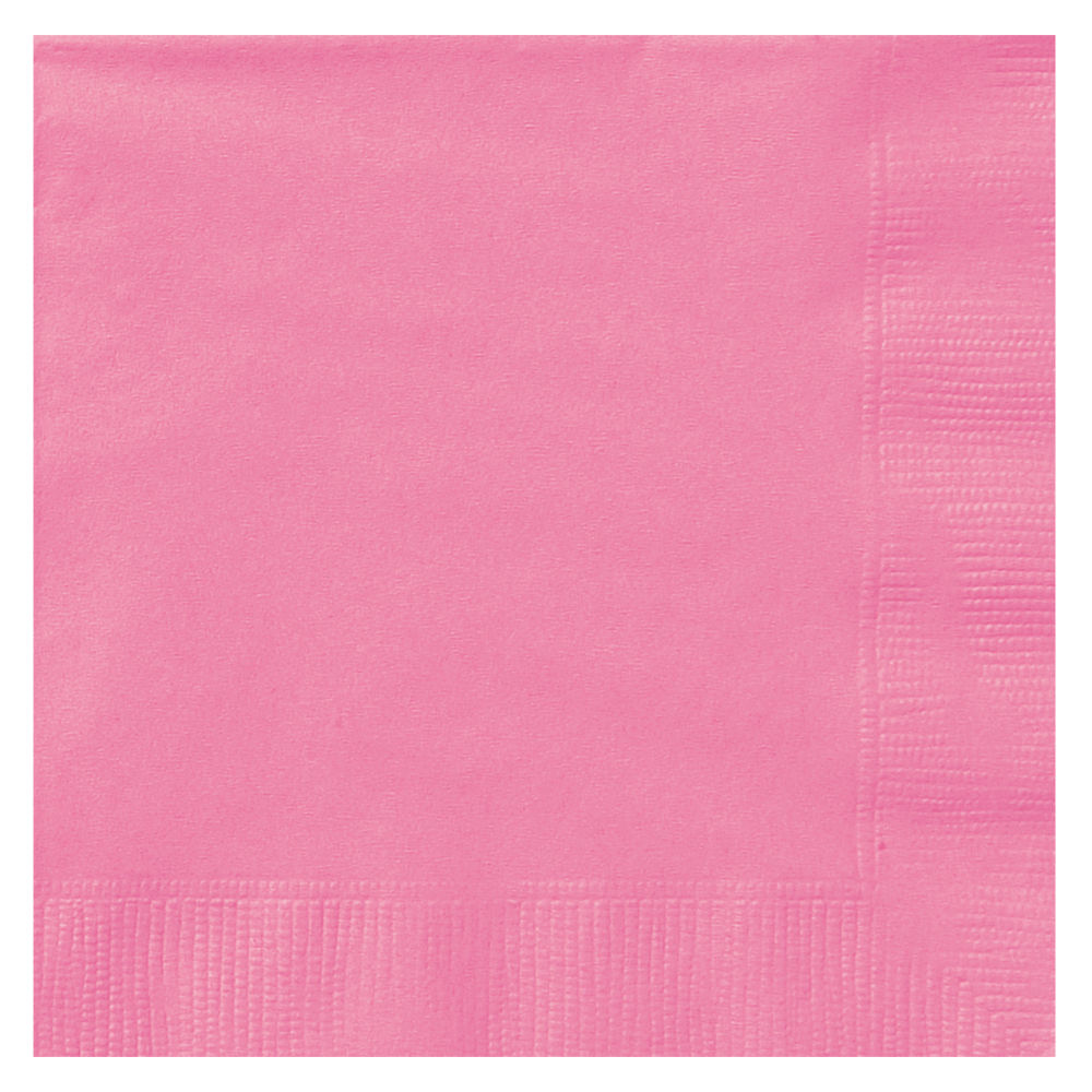 SALE Servietten, Premiumqualität, Größe ca. 33 x 33 cm, Vorteilspack mit 50 Stück, Farbe: Hot Pink