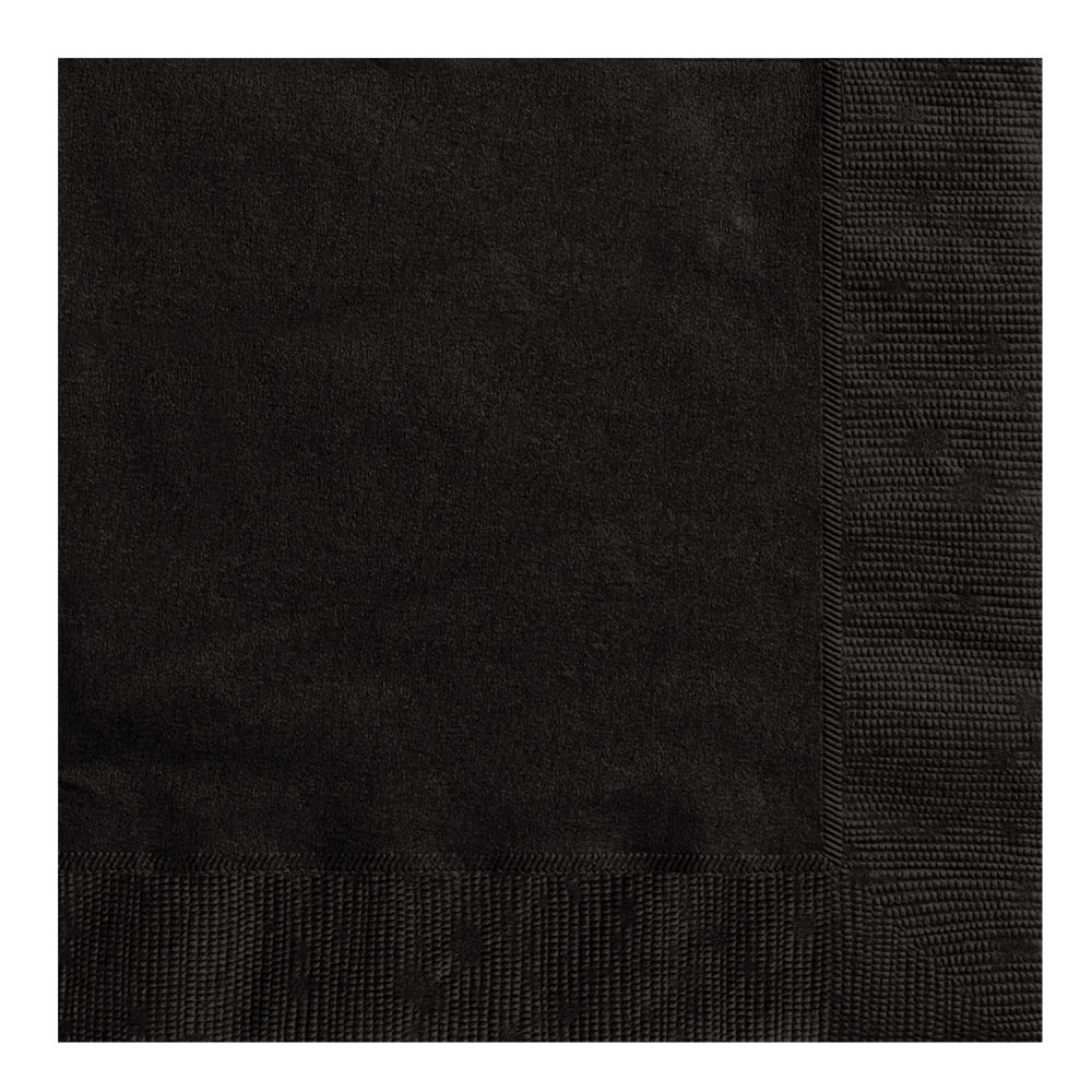 NEU Servietten aus Papier, 20 Stück, Größe ca. 25x25cm, schwarz