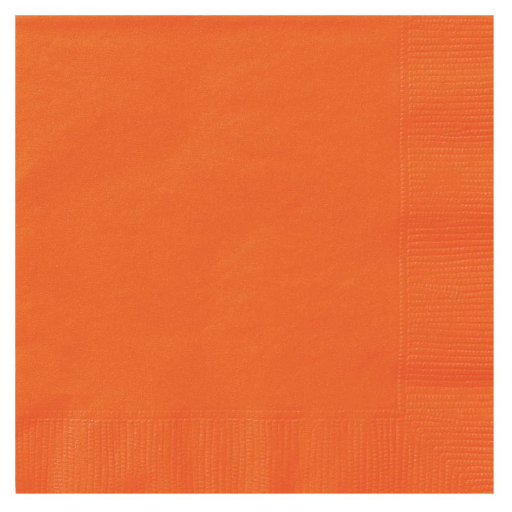 SALE Servietten aus Papier, 20 Stck, Gre ca. 33x33cm, orange