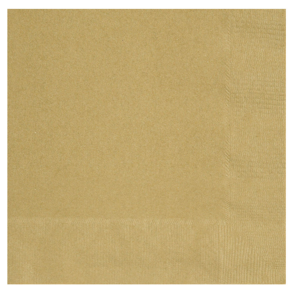 SALE Servietten aus Papier, 20 Stck, Gre ca. 25x25cm, gold