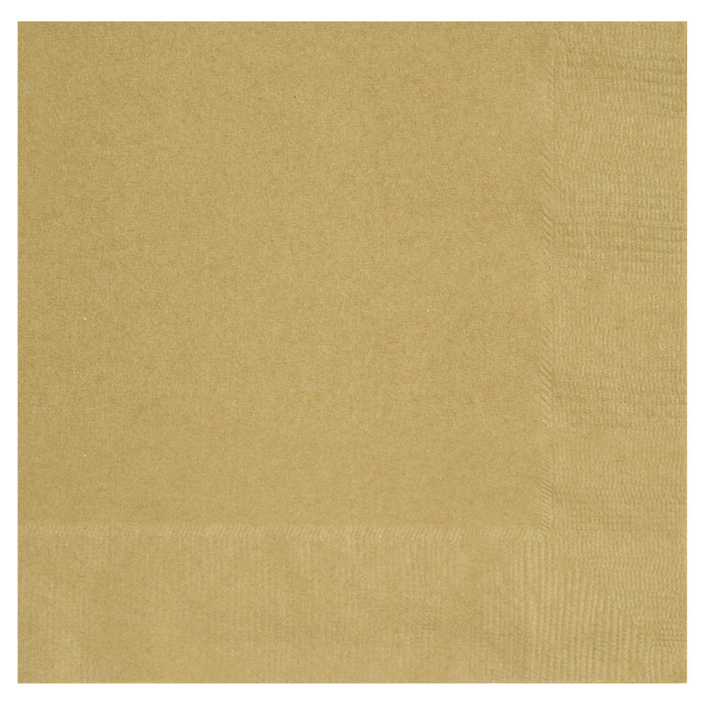 SALE Servietten aus Papier, 20 Stck, Gre ca. 33x33cm, gold