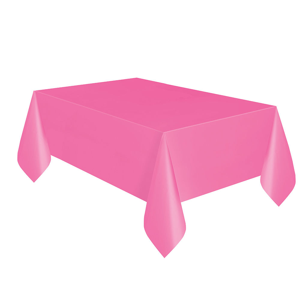 NEU Mehrweg-Tischdecke aus Kunststoff, Größe ca. 137x274cm, pink