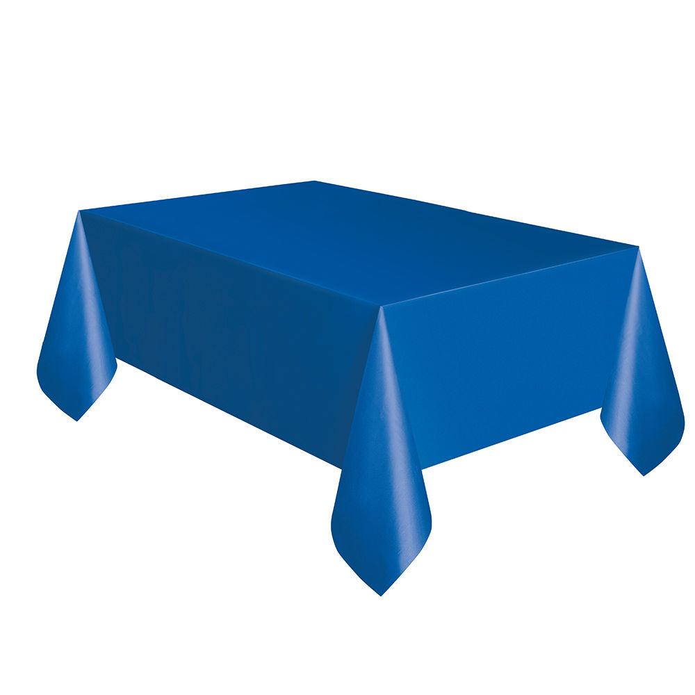 SALE Mehrweg-Tischdecke aus Kunststoff, Gre ca. 137x274cm, blau