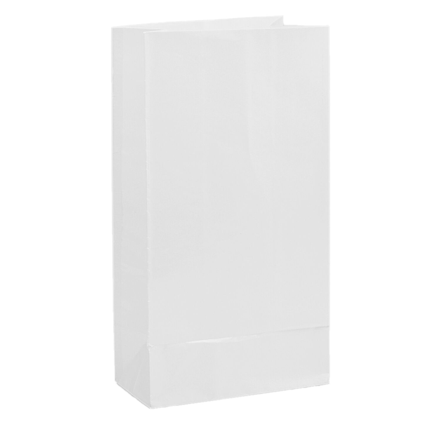 SALE Geschenktten aus Papier, wei, 25x12cm, 12 Stck