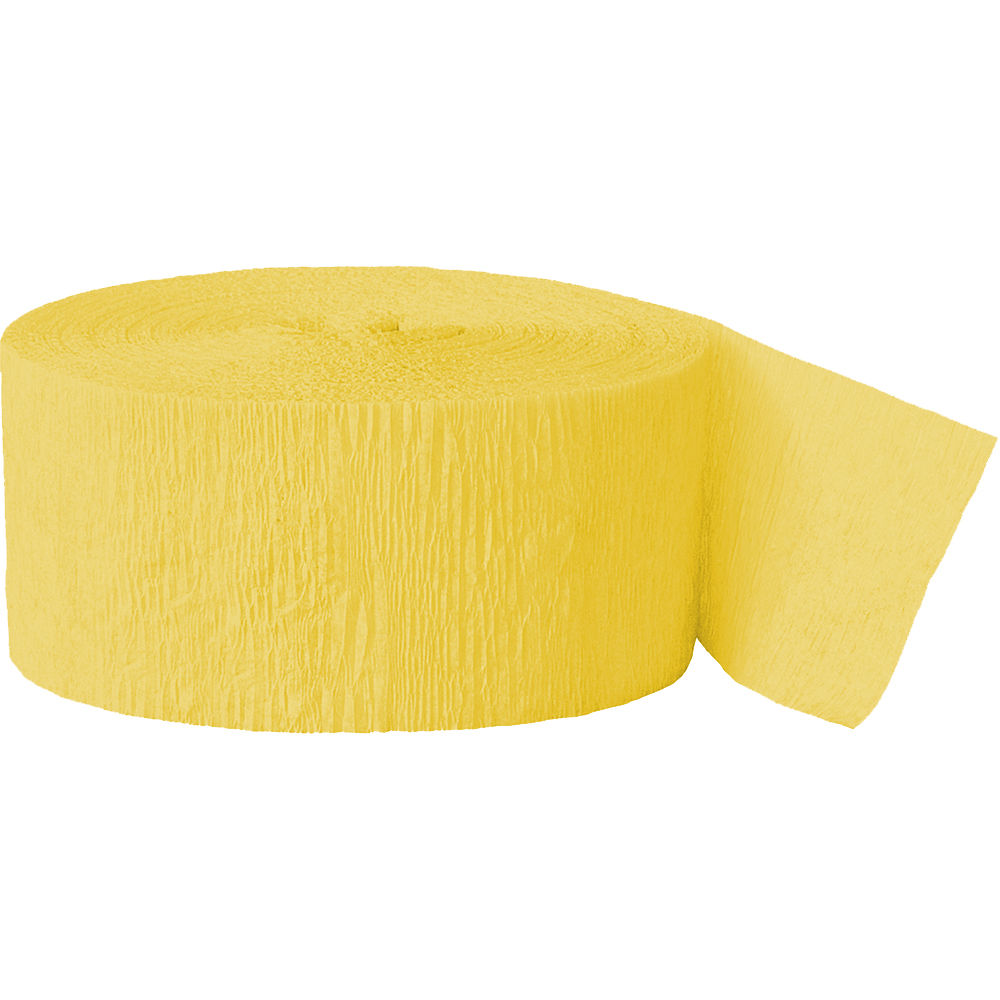 SALE Kreppband / Krepppapier, Lnge: ca. 24 m, Farbe: Sonnenblumengelb
